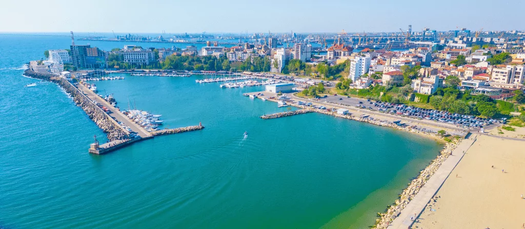 Promenade der Stadt Constanţa am Schwarzen Meer, Dobrudscha