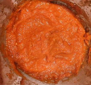 Sakuska (Gemüseaufstrich) Rezept_Gemüse grob pürieren