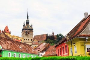 Sighisoara (Schäßburg) Stundturm und Altstadt