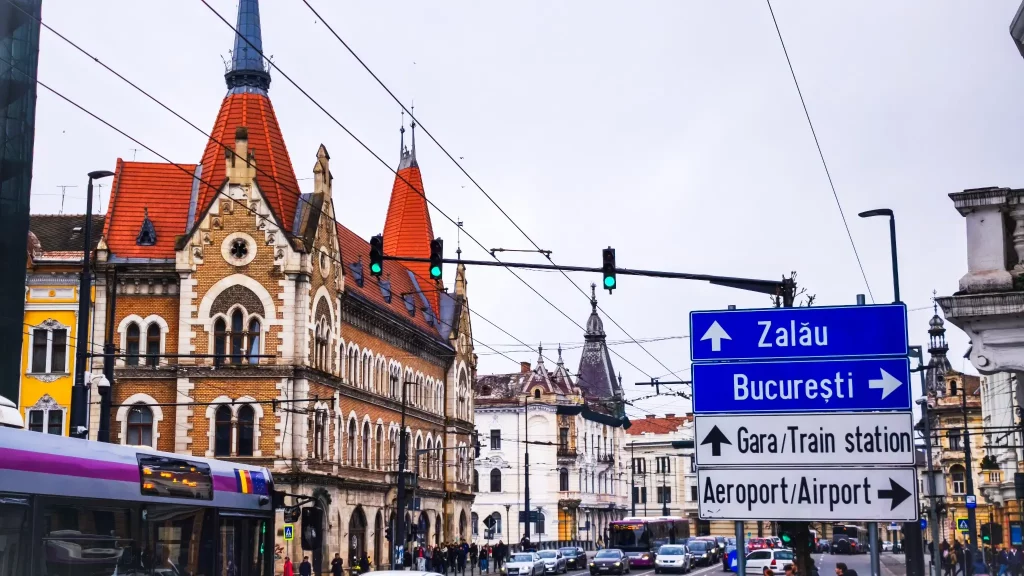 Driving with car rental in Cluj-Napoca center