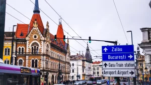 Driving with car rental in Cluj-Napoca center