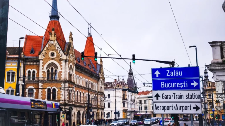 Driving with car rental in Cluj-Napoca center