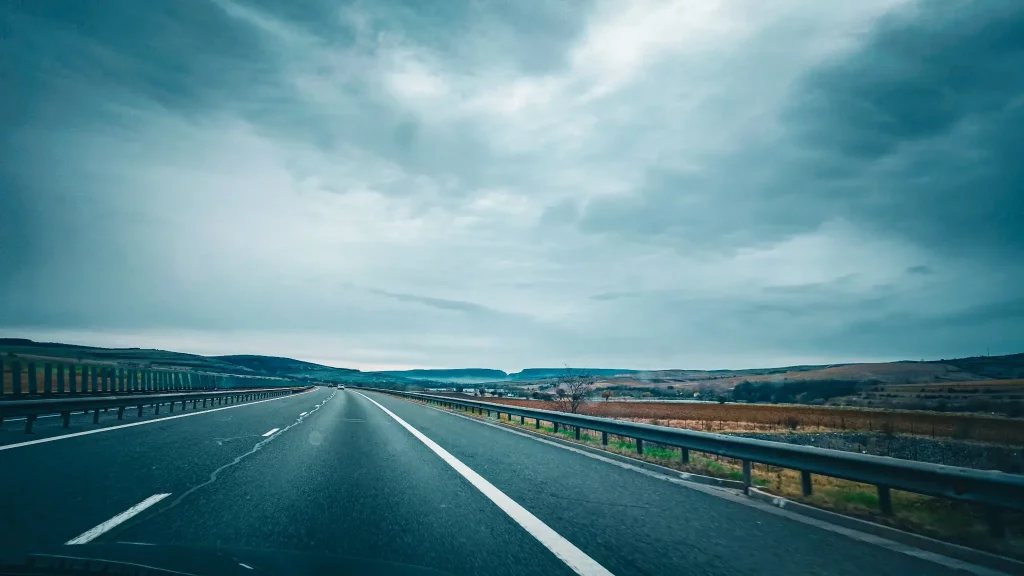 Driving with a car rental from Cluj-Napoca on Transylvania Highway