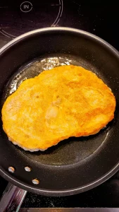 Langos Rezept_Langos in der Pfanne ausbacken