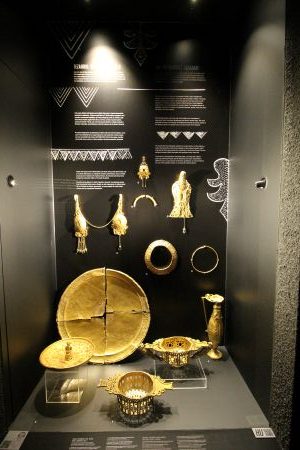 Gold treasure in the National Museum of Transylvanian History in Cluj Napoca