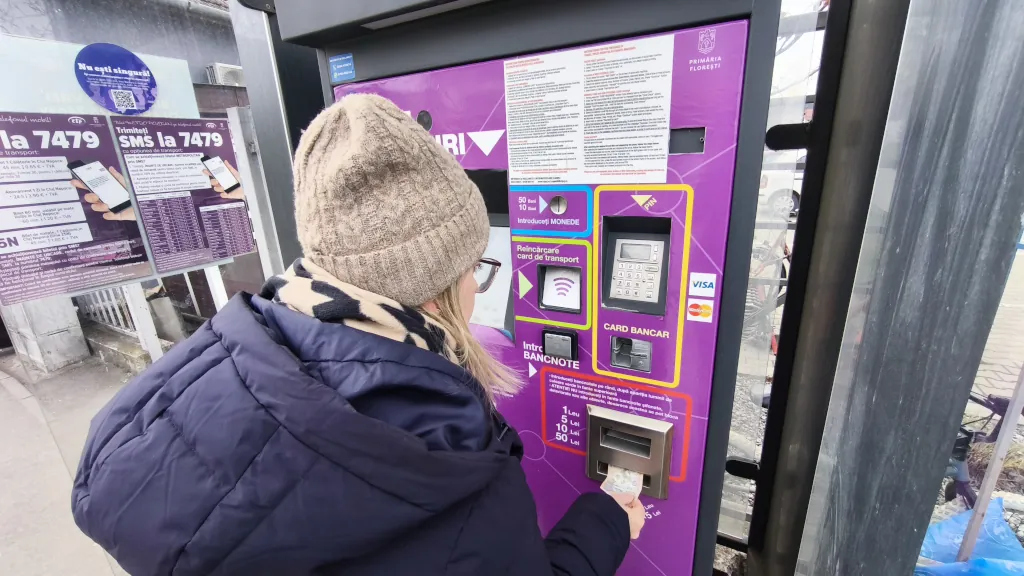 Ticket machines for Cluj public transport